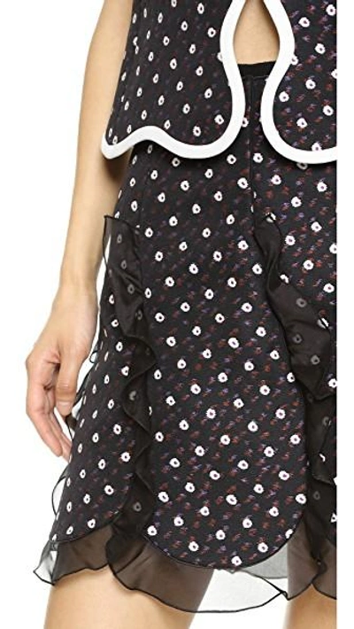 Shop Giambattista Valli Skirt In Black/white