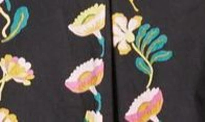 Shop Banjanan Ophelia Floral Print Dress In Floral Onyx
