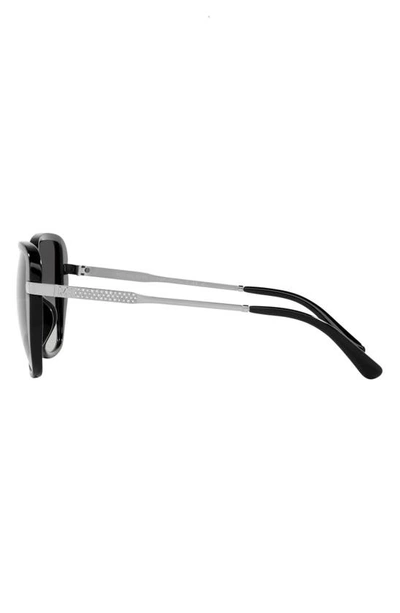 Shop Michael Kors Flatiron 56mm Gradient Square Sunglasses In Black
