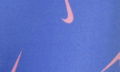 Nike Swoosh Fetti Leggings In Royal Pulse