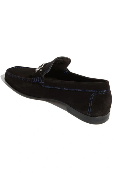 Shop Donald J Pliner Dacio Ii Loafer In Black Suede