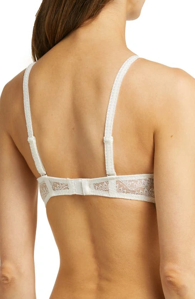 Simone Perele Eden Floral-lace Triangle Wire-free Soft Bra In Ivory