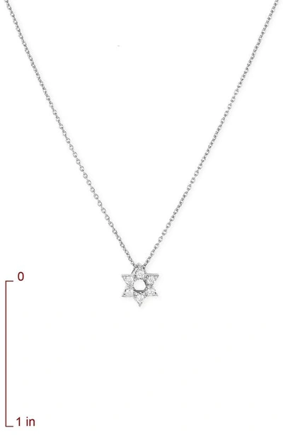 Shop Roberto Coin Star Of David Pendant In White