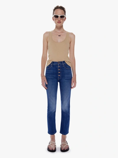 Shop Mother The Pixie Rider Ankle Taxi! Jeans In Blue