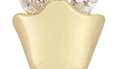 Sphera Milano Gold Vermeil Cz Detail Rose Necklace In Gold