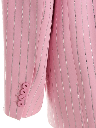 Shop Attico 'glen' Blazer Jacket In Pink