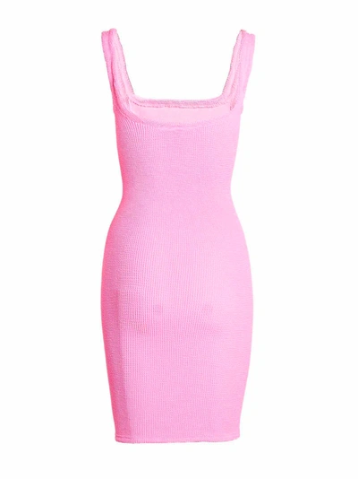 Shop Hunza G 'tank Dress' Dress In Fuchsia