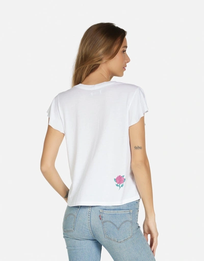 Lauren Moshi Estee Crystal Roses In White