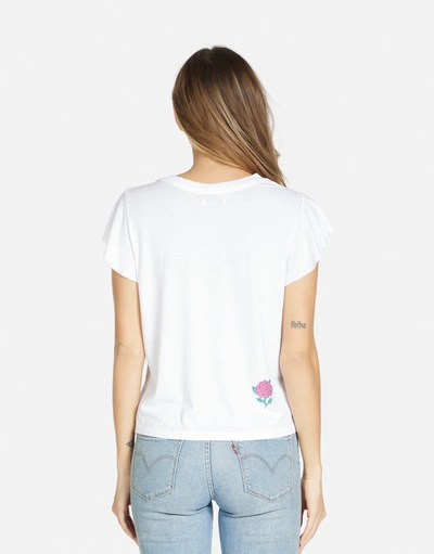 Lauren Moshi Estee Crystal Roses In White