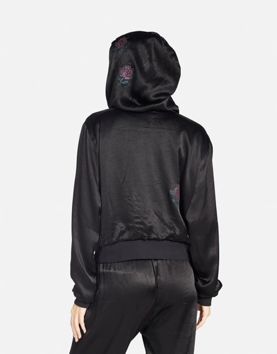 Lauren Moshi Kathleen Crystal Roses In Black