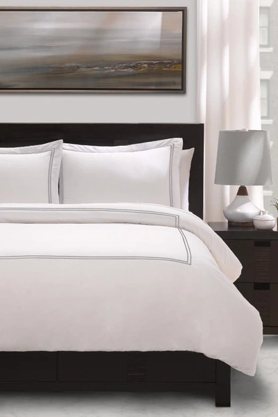 Shop Ella Jayne Home Cotton Percale 3-piece Duvet Set With Satin Stitching<br /> In Stone