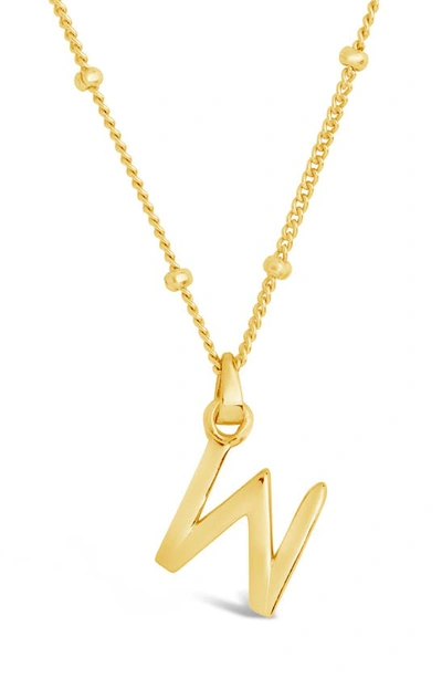 Sterling Forever 14k Gold Plated Sterling Silver Initial Necklace In Gold-w