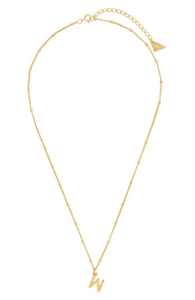 Sterling Forever 14k Gold Plated Sterling Silver Initial Necklace In Gold-w