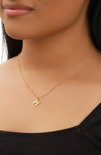 Sterling Forever 14k Gold Plated Sterling Silver Initial Necklace In Gold-w