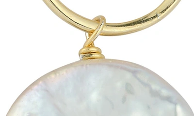 Sphera Milano Sterling Silver & Mother Of Pearl Pendant Necklace In Gold