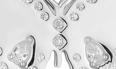 Shop Sphera Milano Sterling Silver & Cz Butterfly Pendant Necklace