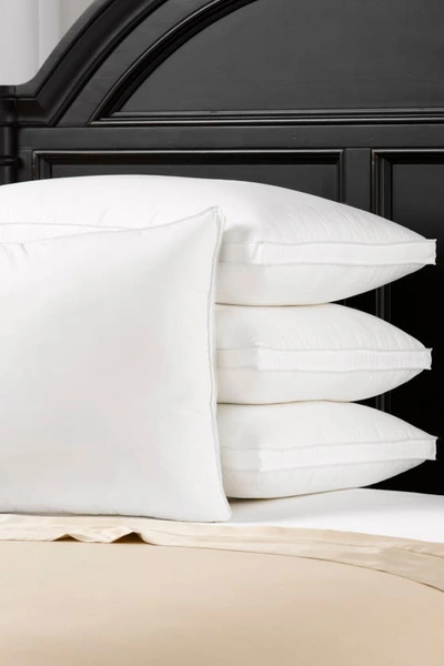Ella Jayne Home Luxury Plush Allergy Resistant Medium Down Like Fiber Filled Pillow In White