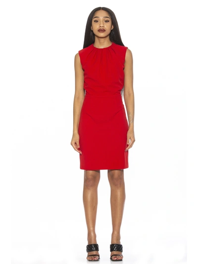 Shop Alexia Admor Layla Sleeveless Dress In Red