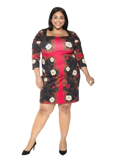 Shop Alexia Admor Elizabeth Dress - Plus Size In Multi