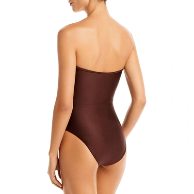 Shop Jade Swim Yara Womens Strapless Gathered One-piece Swimsuit In Multi
