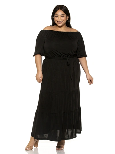 Shop Alexia Admor Harlow Maxi Dress - Plus Size In Black
