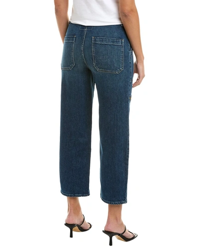Shop Mother The Private Zip Pocket Ankle Mile High Straight Leg Jean In Blue