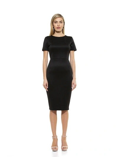 Shop Alexia Admor Scuba Midi Dress In Black