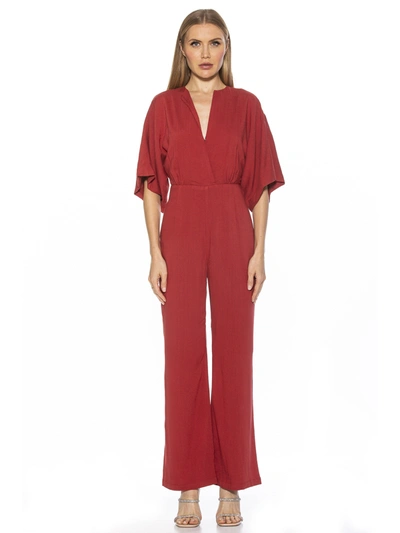 Shop Alexia Admor Rylee Jumpsuit In Brown