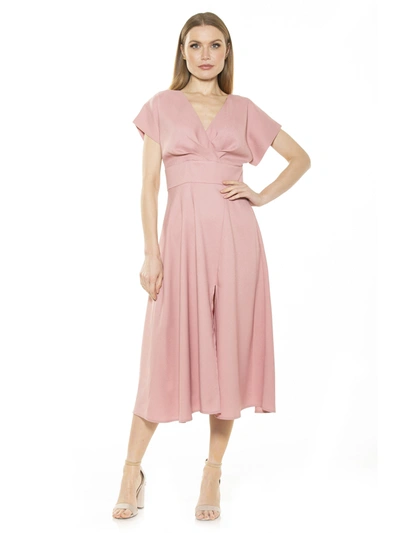 Shop Alexia Admor Elena Midi Dress In Pink