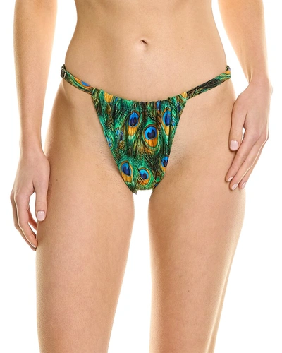Shop Weworewhat Adjustable Ruched Bottom In Green