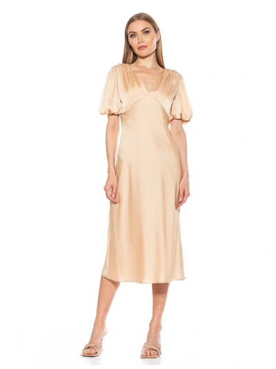 Alexia Admor Felicity Midi Dress In Red
