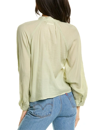 Shop Mother The Sunburst Top In Green