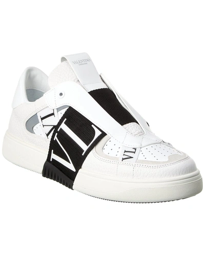 Valentino Garavani Valentino Vltn Leather Sneaker In White | ModeSens