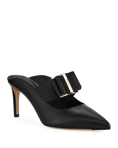 Ferragamo Salvatore  Zelda Women's 724997 Black Mule In Black