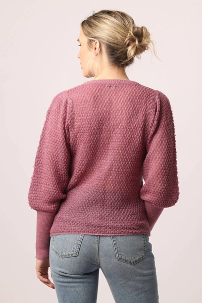 Shop Another Love Mila V-neck Sweater In Rosewood In Pink