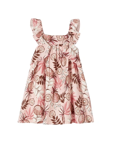 Shop Mayoral Pineapple Print Dress In Pink