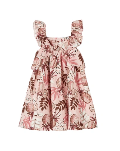 Shop Mayoral Pineapple Print Dress In Pink
