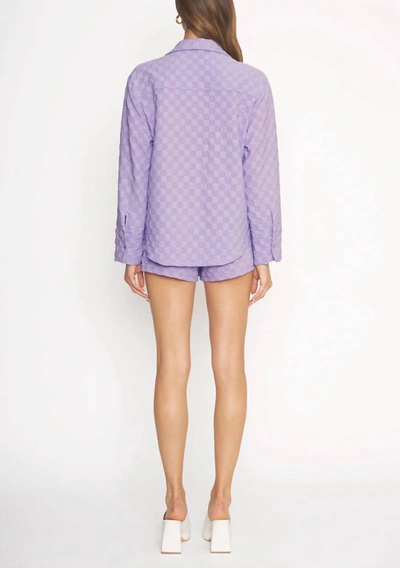 Shop 4si3nna Cosmo Top In Lavender In Purple