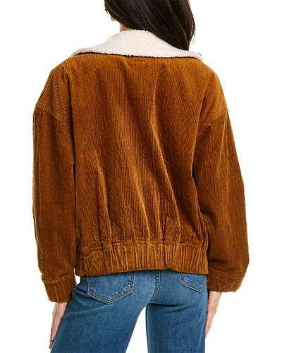 Shop Mother The Springy Patch Bomber Jacket In Brown