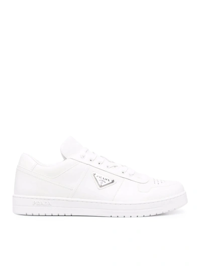 Shop Prada "downtown" Sneaker In White