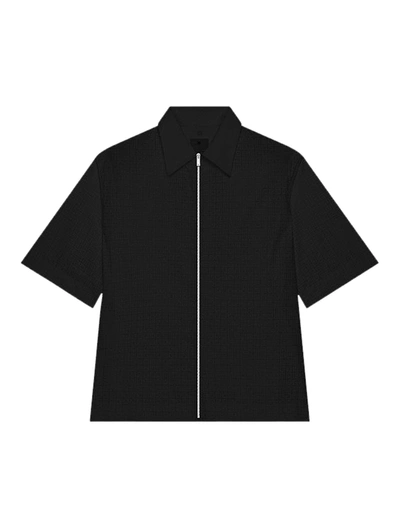Shop Givenchy Boxy Fit Shirt With 4g All-over In Black
