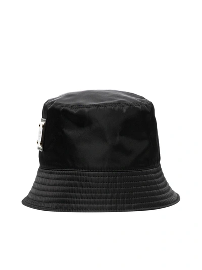 Shop Dolce & Gabbana Bucket Hat With Application In Black