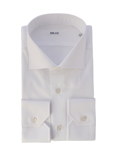 Shop Fray Classic Cotton Shirt In White