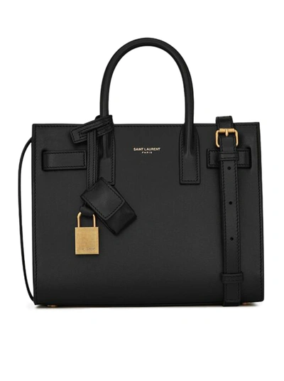 Shop Saint Laurent Classic Sac De Jour Nano Bag In Smooth Leather In Black