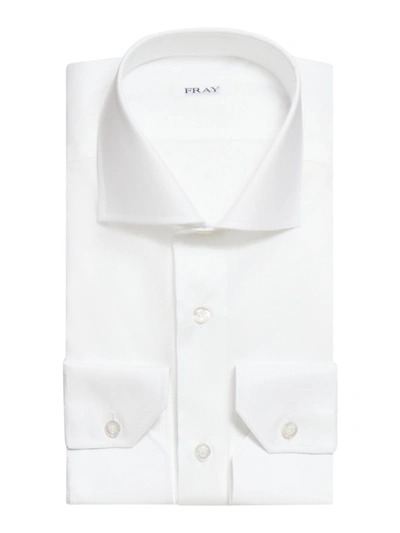 Fray Cotton Shirt In Nude & Neutrals