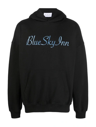 Shop Blue Sky Inn Cotton Sweatshirt With Logo In Black