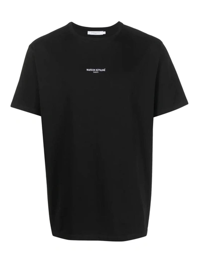 Shop Maison Kitsuné Cotton T-shirt In Black