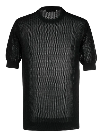 Shop Laneus Crewneck T-shirt In Black
