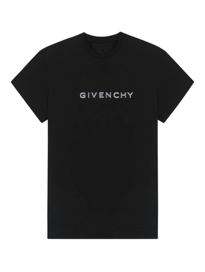 Shop Givenchy Fitted Short Sleeve T-shirt In Black