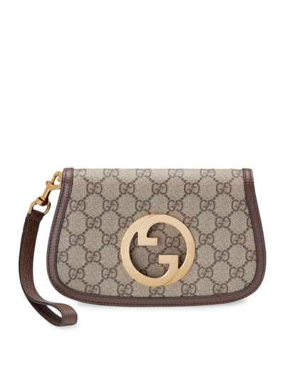 Shop Gucci Blondie Mini Bag In Nude & Neutrals